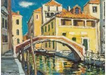 AKIMOTO Kiyohiro,Small canal in Venice,Mainichi Auction JP 2019-11-08