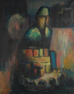 Akolo Jimoh 1934,SEATED FIGURE,1963,Sotheby's GB 2020-03-25