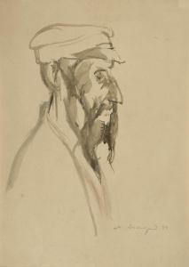 AKSELROD Meier 1902-1970,An old man with a beard,1928,Sovcom RU 2022-12-20