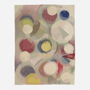 AKSTON J.James 1898-1983,Tapestry (Circles),1970,Rago Arts and Auction Center US 2021-04-14