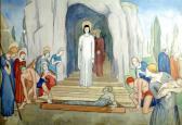 AL MALIK SALMAN 1958,Christ raising Lazarus,Capes Dunn GB 2017-08-15