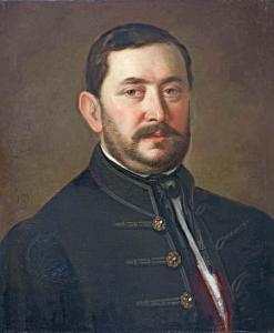 ALAJOS Györgyi Giergl 1821-1863,Portrait of a man,Nagyhazi galeria HU 2017-05-30
