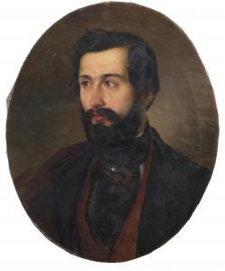 ALAJOS Györgyi Giergl 1821-1863,Portrait of a Man,Palais Dorotheum AT 2021-05-06