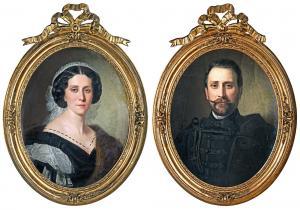ALAJOS Györgyi Giergl 1821-1863,Portrait of a married couple,1860,Nagyhazi galeria HU 2017-05-30