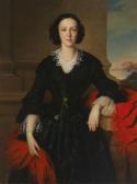 ALAJOS Györgyi Giergl 1821-1863,Three-Quarter Length Portrait of a Lady,Palais Dorotheum 2016-12-05