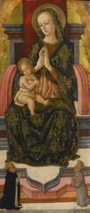 ALAMANNO Pietro 1430-1497,MADONNA AND CHILD ENTHRONED WITH SAINTS VINCENT FE,Sotheby's GB 2013-01-31