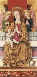 ALAMANNO Pietro 1430-1497,The Madonna and Child with two Angels,Christie's GB 2004-07-07