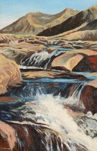 alan thom robert 1915-1980,Waterfalls in Glen Noe,Morgan O'Driscoll IE 2014-01-27