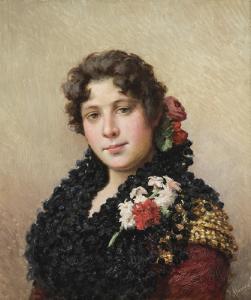 ALARCON Y CACERES José María 1848-1904,Retrato de dama,Subastas Segre ES 2019-07-02