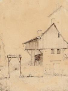 ALAUX Jean Paul, Gentil 1788-1858,Sketch af buildings,1827,Bruun Rasmussen DK 2021-02-08