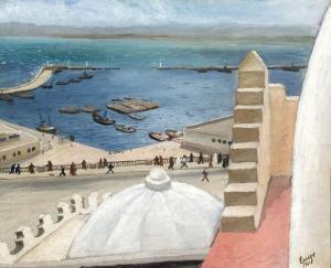 ALAUZET Jean 1900-1900,Port d'Alger.,1941,Damien Leclere FR 2007-04-14