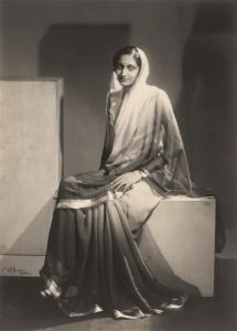 ALBAN Aram,Portrait of Manorama Raje, sister of the Maharaja ,1933,Galerie Bassenge 2021-12-08