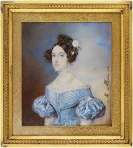 ALBANESI Michele 1816-1878,Portrait of a lady,1837,Sotheby's GB 2020-12-04
