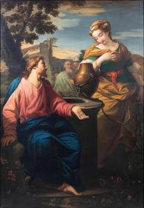 ALBANI Francesco 1578-1660,CHRIST AND THE SAMARITAN WOMAN,17th century,Potomack US 2023-10-04