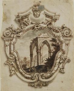 ALBERONI Giovanni Battista 1703-1784,Paesaggio con architetturamonumentale,Cambi IT 2007-09-17