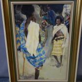 ALBERS CHRIS,African street scene with figures,Criterion GB 2020-01-13