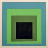 ALBERS Josef 1888-1976,Composition verte et bleu,1968,Boisgirard - Antonini FR 2018-11-15