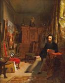 albert durade julie 1800-1800,Portrait du peintre Albert-Durade,1867,Deburaux & Associ FR 2010-04-25