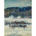 ALBERT E. Maxwell 1890-1955,Village Scene in Winter,Treadway US 2006-05-07