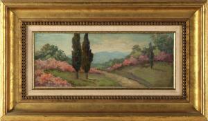 ALBERT Ernest 1857-1946,Landscape with Cypresses,Nye & Company US 2023-01-25