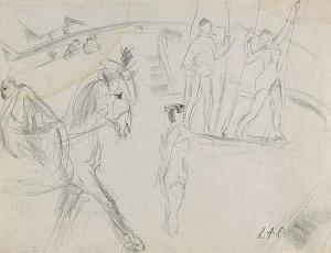 ALBERT LASARD Lou 1885-1969,Artisten in der Manege,Galerie Bassenge DE 2016-05-28