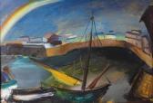 ALBERT LASARD Lou 1885-1969,Harbor view with sailing boat,Auktionshaus Dr. Fischer DE 2020-06-06