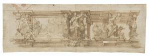 ALBERTI Giovanni 1558-1601,Design for a decorative frieze with the emblem of ,Christie's 2021-07-06