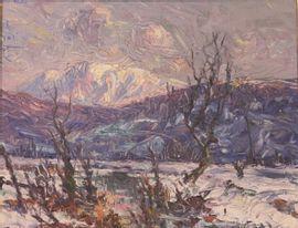 ALBERTIN André 1867-1933,Premières neiges dans la plaine d'Eybens,Art Valorem FR 2021-03-16