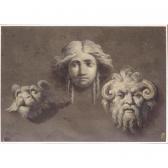 ALBERTOLLI Giacomo 1742-1839,STUDIES OF THREE ANTIQUE HEADS,Sotheby's GB 2005-07-06