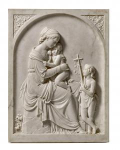 ALBERTONI Giovanni 1806-1887,Relief of the Madonna and Child,Sotheby's GB 2024-02-02