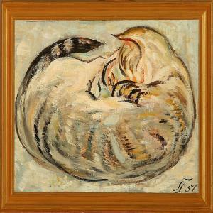 ALBERTSEN Svend 1800-1800,A cat,1951,Bruun Rasmussen DK 2010-03-08