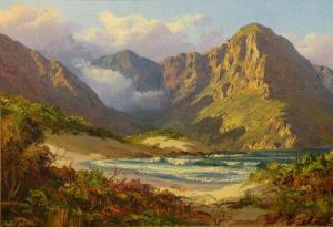 ALBERTYN Michael 1938,A mountainous coastline,Halls GB 2012-02-22