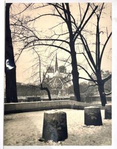ALBIN GUILLOT Laure 1879-1962,Vue de l'arrière de la cathédrale Notre-Dame,Eric Caudron 2024-04-03