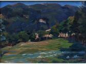 ALBINA Olga,paesaggio collinare,1916,Caputmundi Casa d'Aste IT 2014-10-27