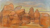 ALBISTON Valerie 1911,Landscape with Boulders'West',Menzies Art Brands AU 2008-09-25