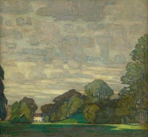 ALBITZ Richard 1876-1954,Sommerliche Parklandschaft mit Schloss,Galerie Bassenge DE 2015-05-29