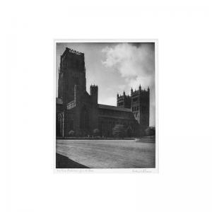 ALBRECHT Frederick E 1900-1900,``durham cathedral: from the close', circa 1900,Sotheby's 2002-05-09