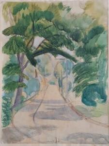 ALBRECTSEN Svend 1896-1988,Composition with trees,1945,Bruun Rasmussen DK 2019-01-12
