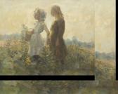 ALBRIGHT Adam Emory 1862-1957,Children in a Field,Hindman US 2012-09-24
