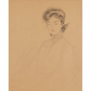 ALBRIGHT Gertrude Partington 1883-1959,PORTRAIT OF A LADY,20th Century,Lyon & Turnbull GB 2021-04-21
