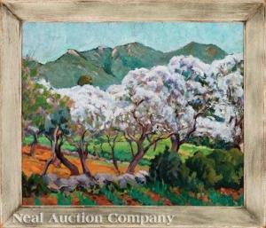 ALBRIZIO Conrad Alfred 1892-1973,Italian Landscape,Neal Auction Company US 2020-09-12