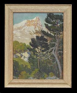 ALBRIZIO Conrad Alfred 1892-1973,Mountainous Landscape,1925,New Orleans Auction US 2014-05-18