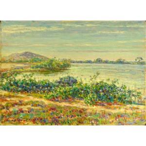 ALCANTARA Antonio 1918,Landscape with Flowers,Kodner Galleries US 2016-07-20