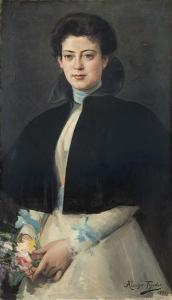 ALCAZAR TEJEDOR José 1850-1907,Retrato de dama,1897,Subastas Segre ES 2018-03-20