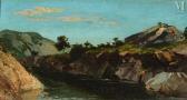 ALCHIMOVICZ Hyacinthe 1841-1897,Le bord de la Pique dans les Pyrénées,Millon & Associés 2024-04-23