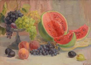 ALCIATI Evangelina 1883-1959,Frutta sul tavolo,Meeting Art IT 2024-01-24