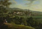 ALDEFELD Ferdinand 1816-1830,Idyllischer Sommertag über einer kleinen Stadt in ,Arnold DE 2005-06-04
