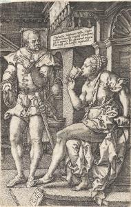 ALDEGREVER Heinrich 1502-1561,Sophonisbe Drinks the Poison Cup,1553,Swann Galleries US 2024-04-18