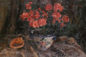 ALDERNAGHT Maria 1902-1945,Still life with flowers in a vase on a table,Bernaerts BE 2010-02-08