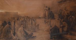 ALDI Pietro 1852-1888,Giuditta mostra al popolo la testa di Olofe,1887,Galleria Pananti Casa d'Aste 2023-09-15